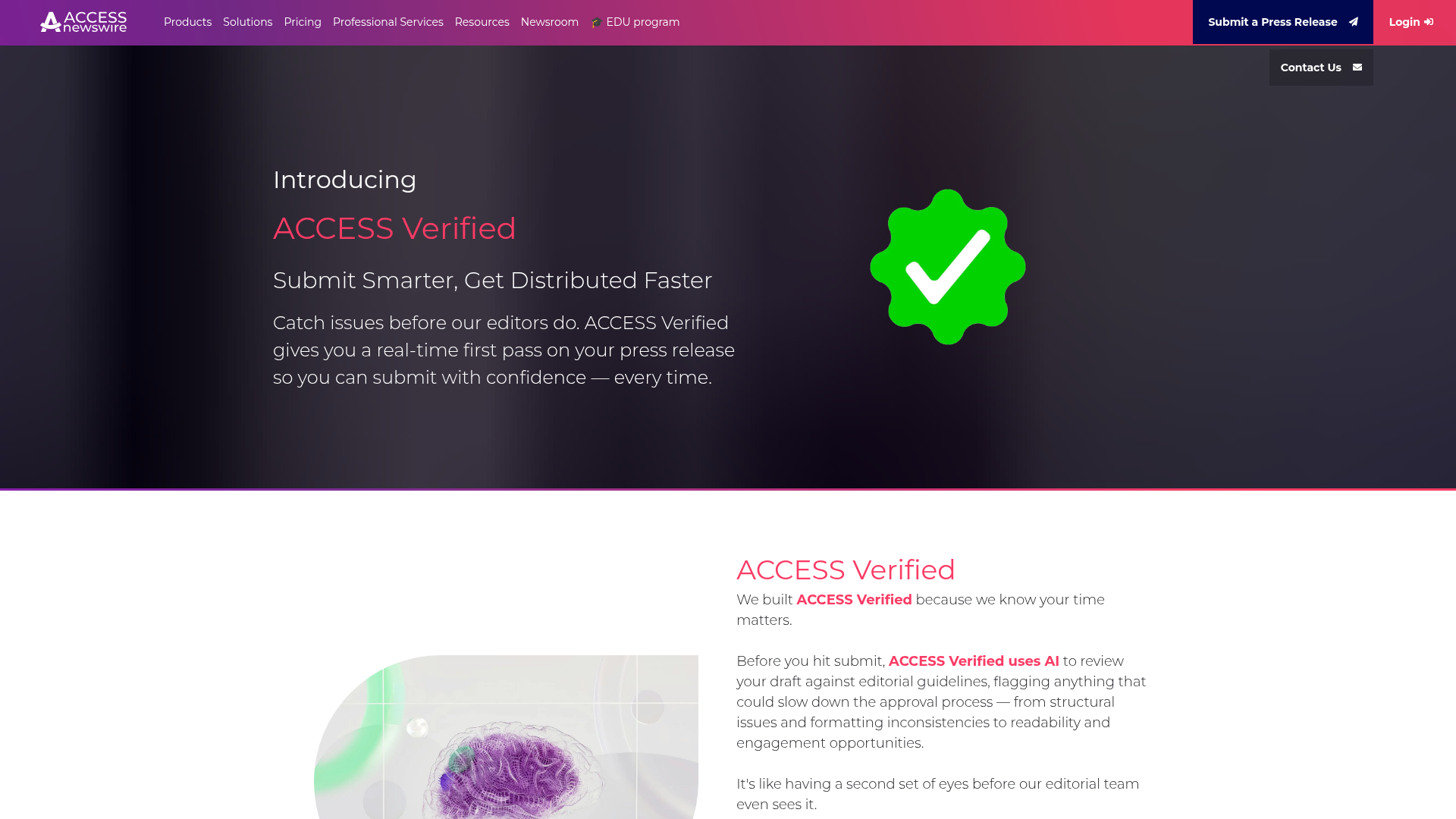 ACCESSWIRE — ACCESS Verified