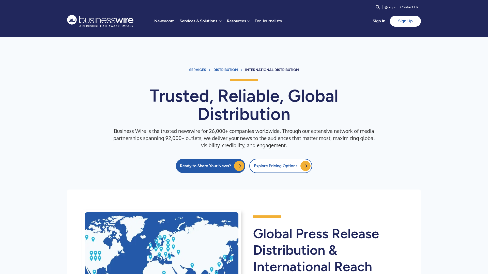 Business Wire — International Distribution