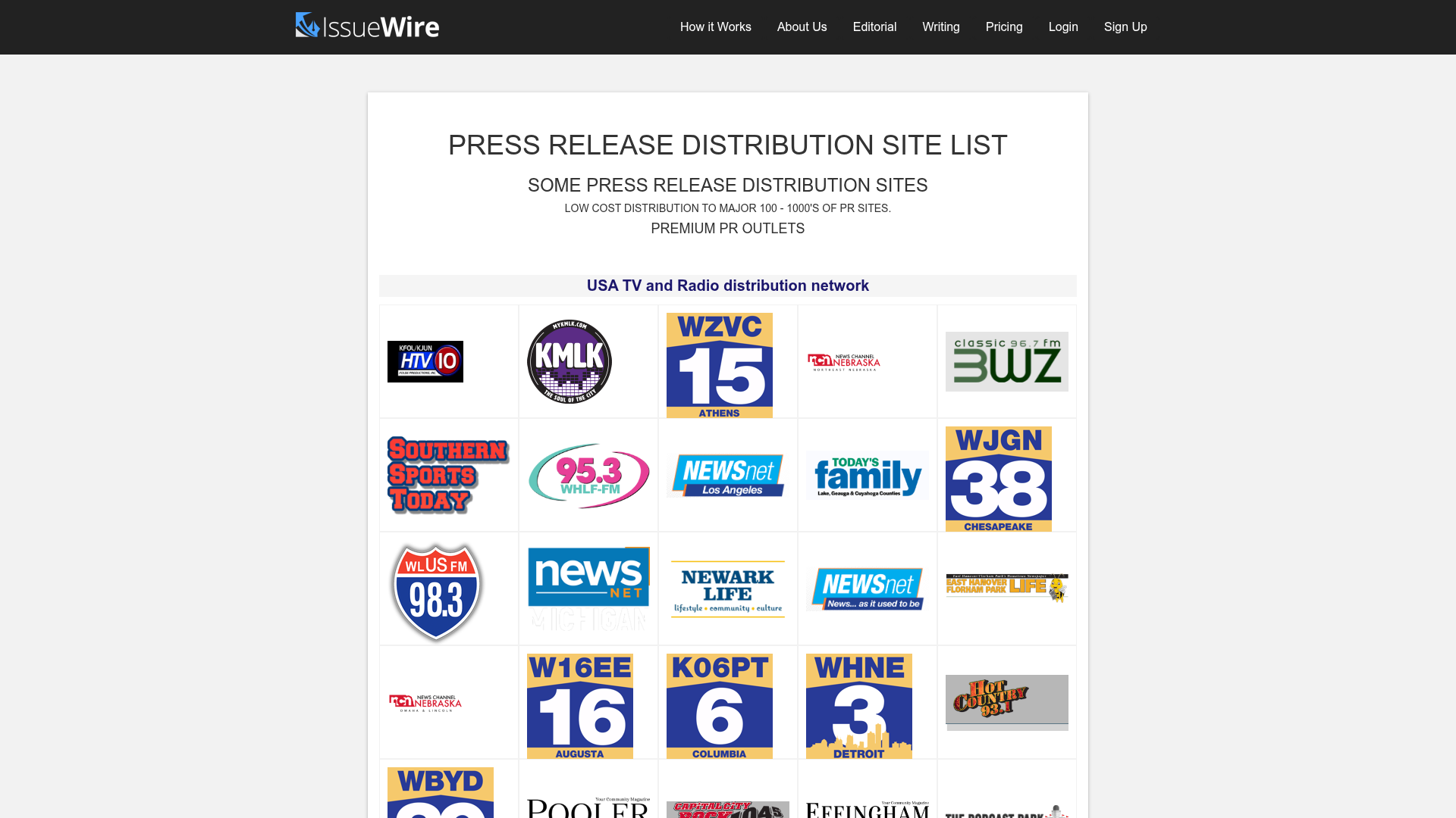 IssueWire — Press Release Distribution