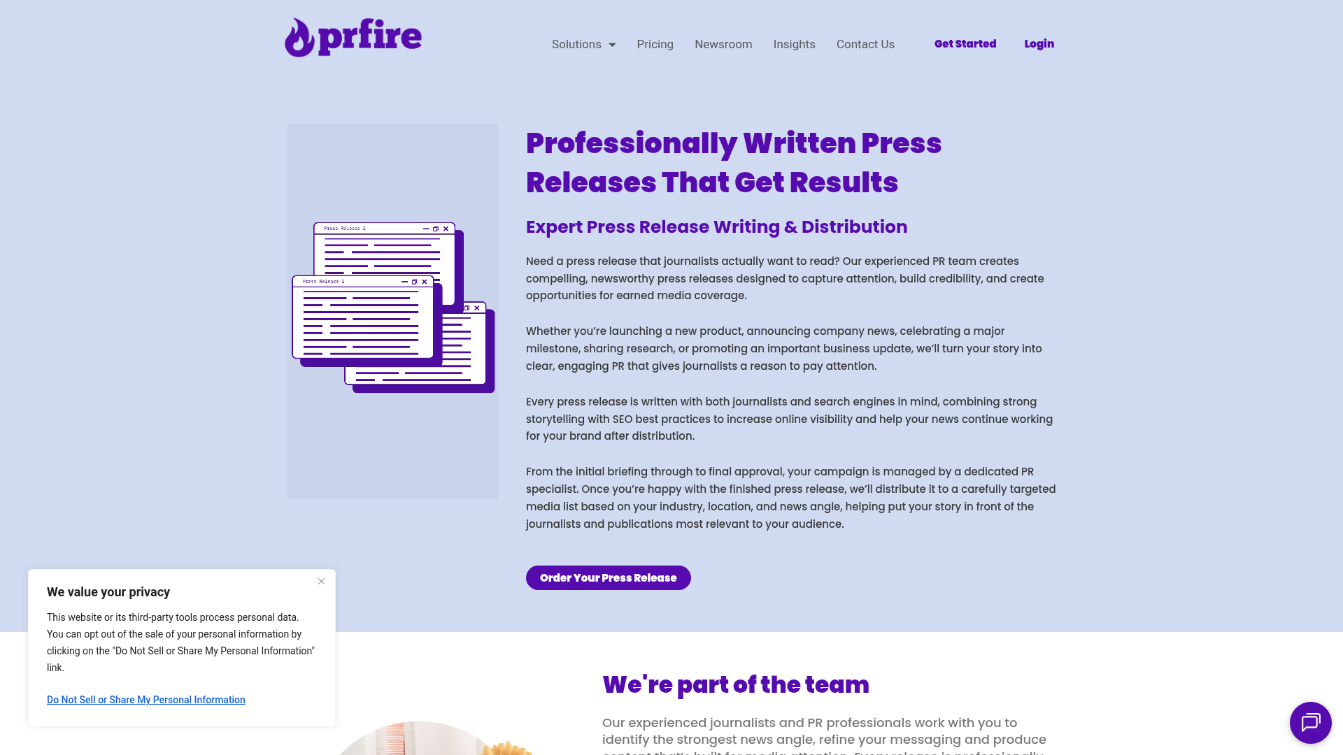 PR Fire — Press Release Writing