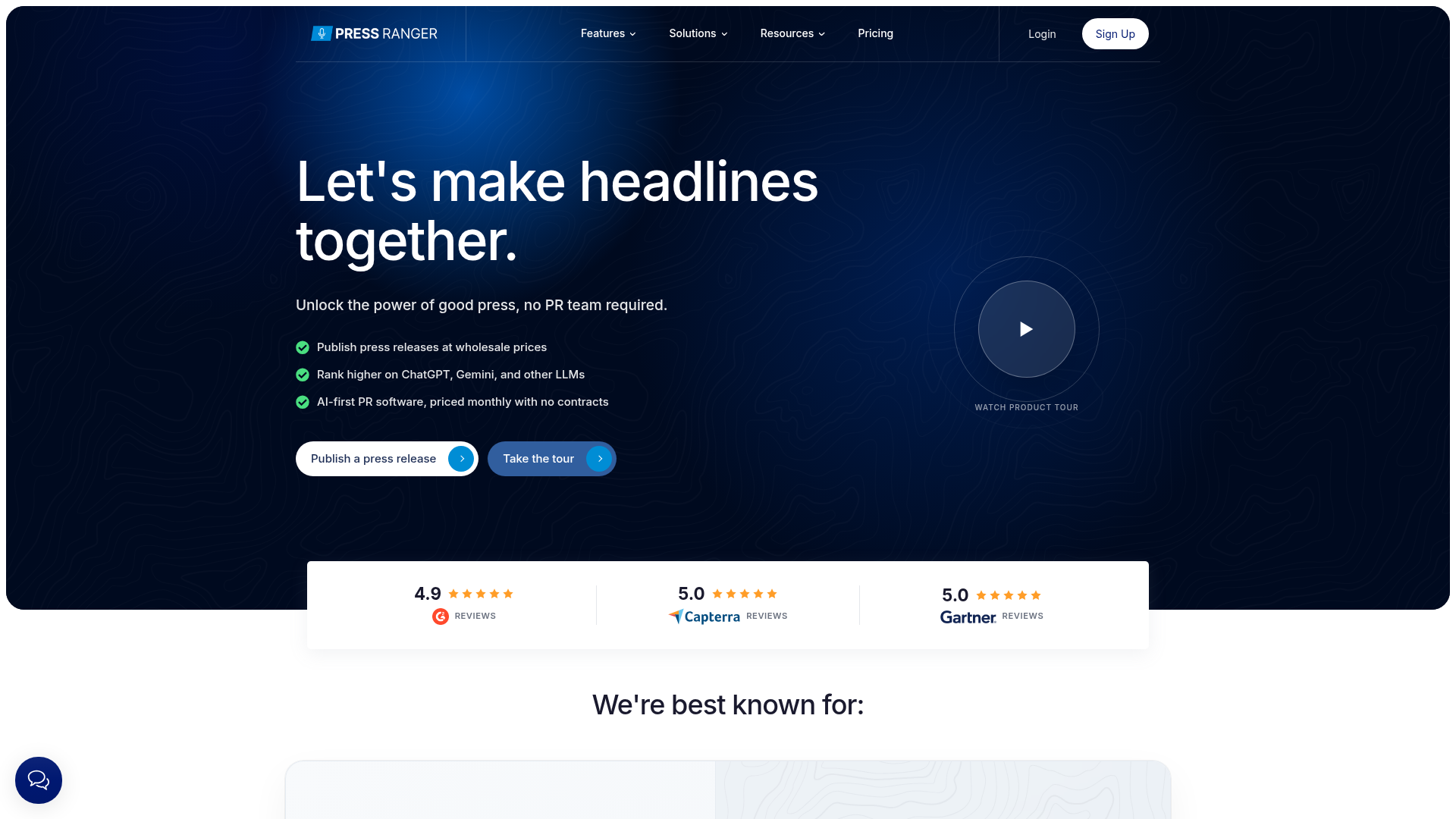 Press Ranger homepage