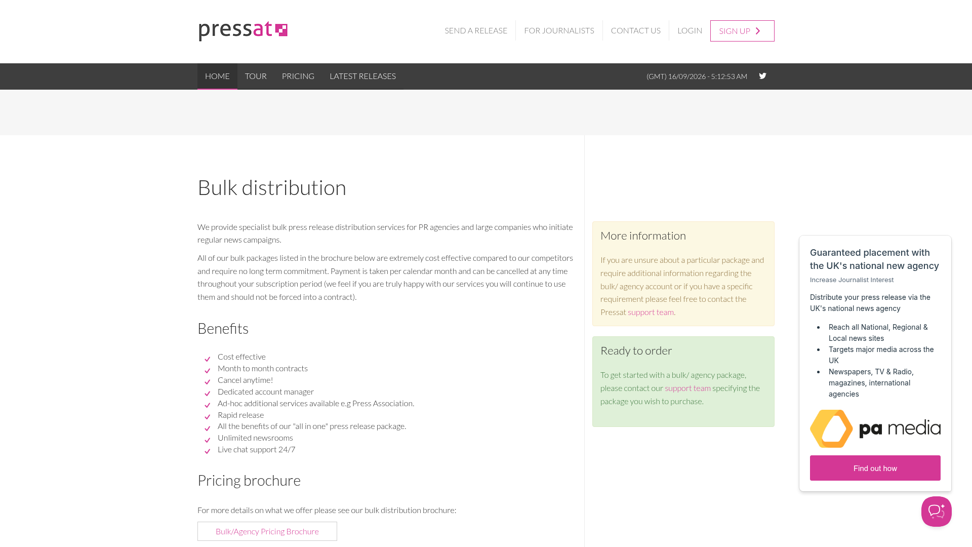 Pressat — Unlimited Pr