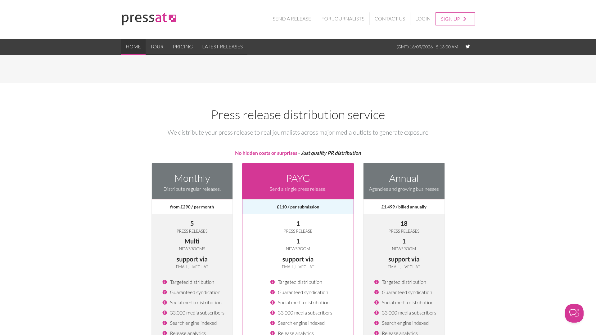 Pressat — Press Release Distribution Service Ppc