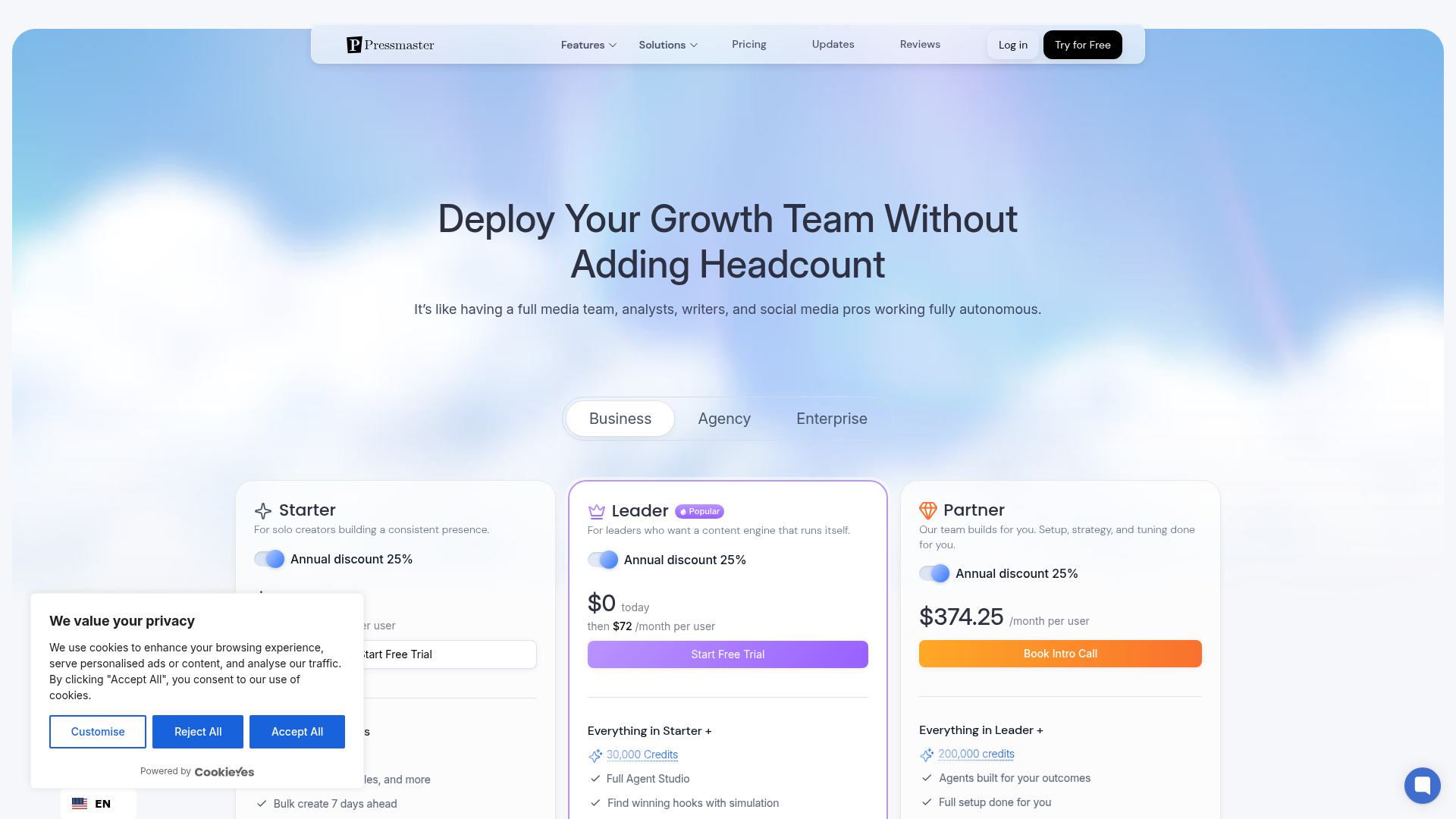 Pressmaster.ai — Pricing