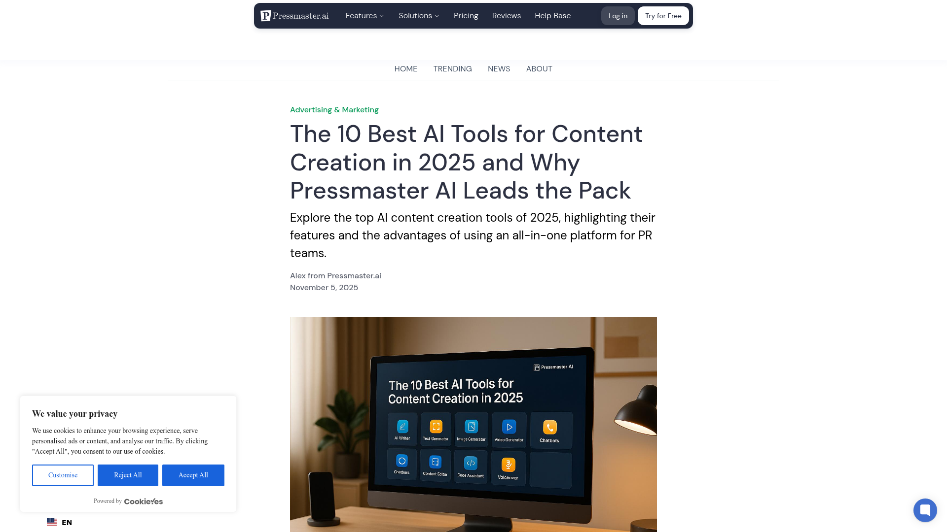 Pressmaster.ai — Best Ai Tools Content Creation 2025 Pressmaster 