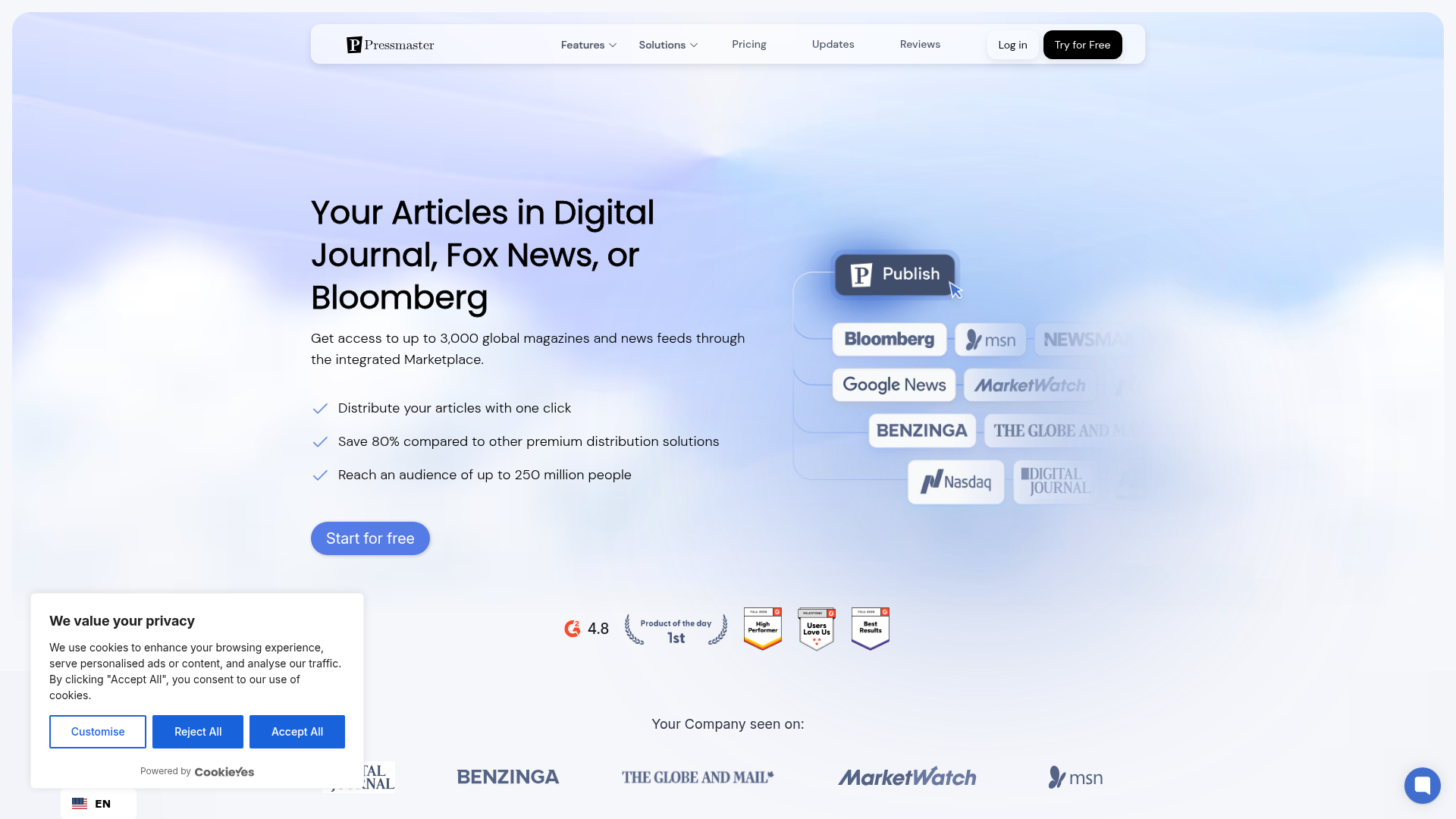 Pressmaster.ai — Press Distributions