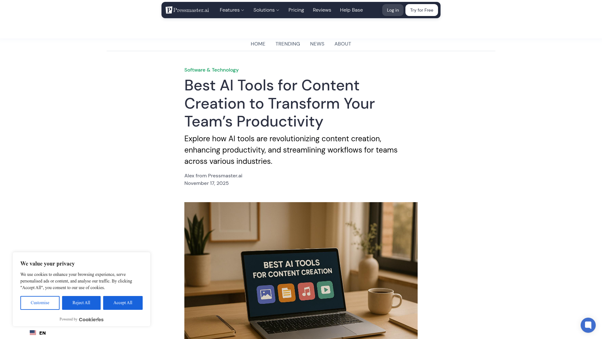 Pressmaster.ai — Best Ai Tools Content Creation Transform Product