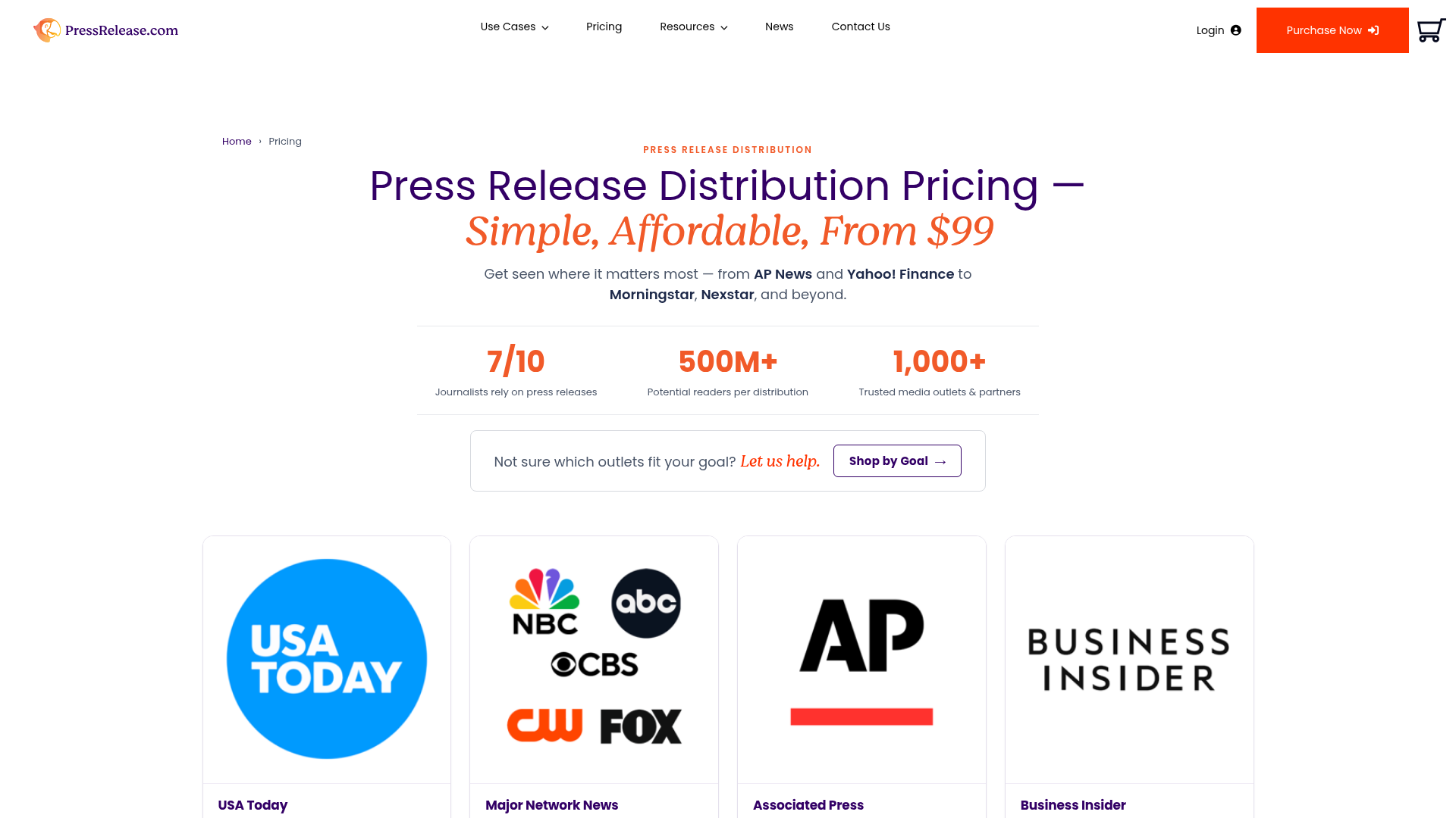 PressRelease.com — Pricing