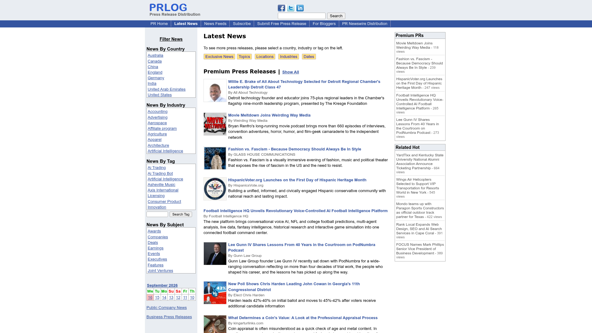 PRLog — News