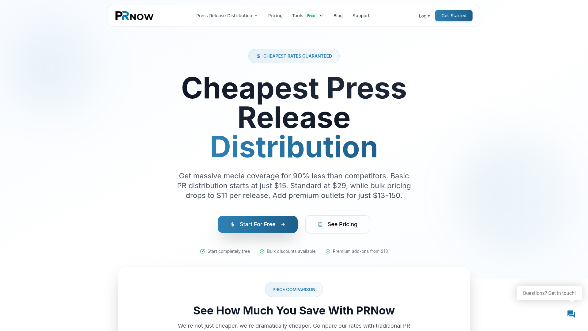 PR Now — Cheap Press Release Distribution
