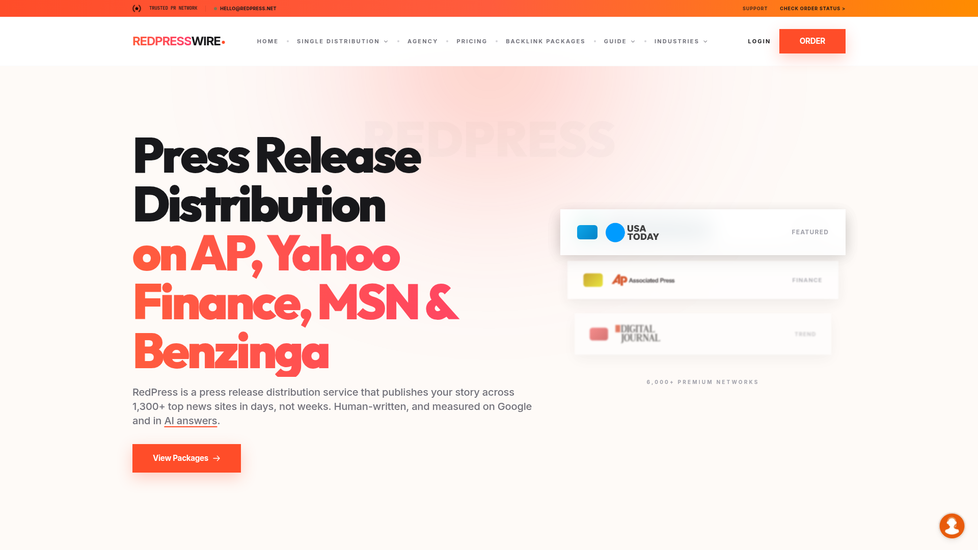 RedPress homepage