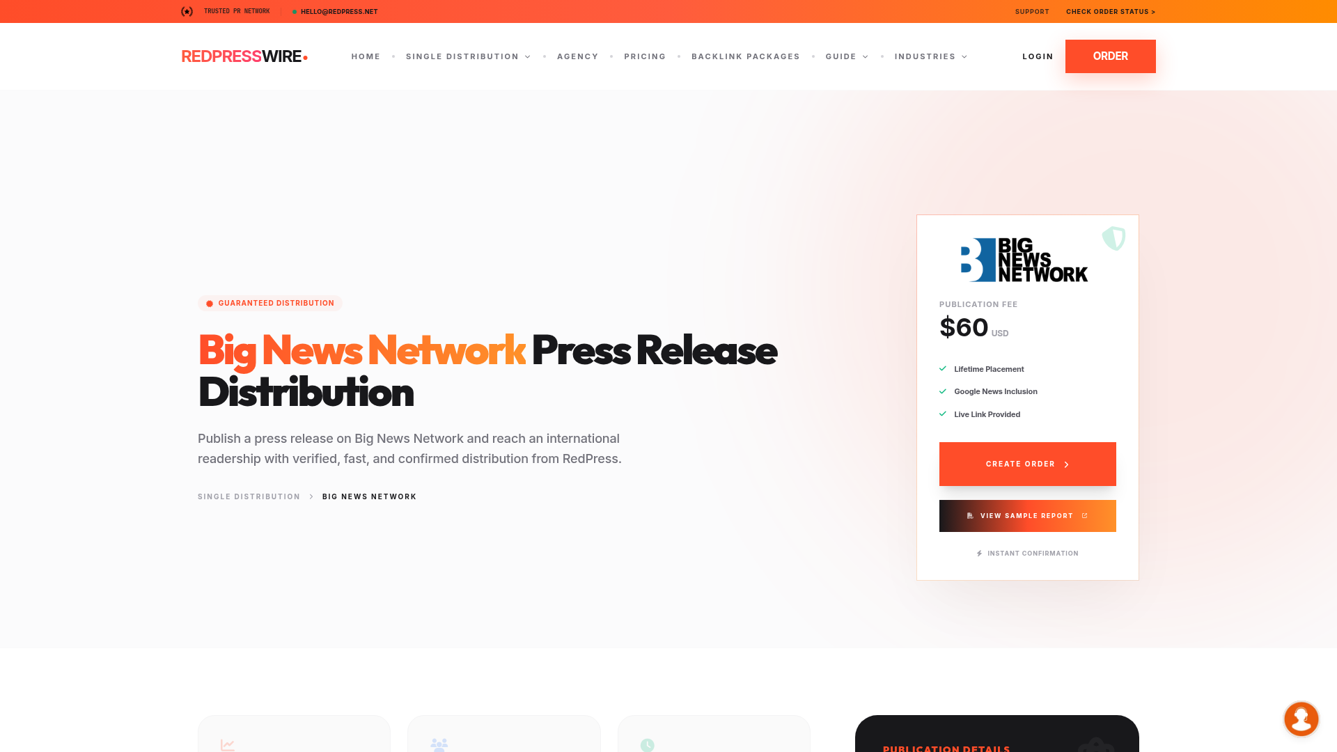 RedPress — Publish Big News Network Press Release
